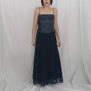 Y2K Iridescent‎ Blue Prom Dress